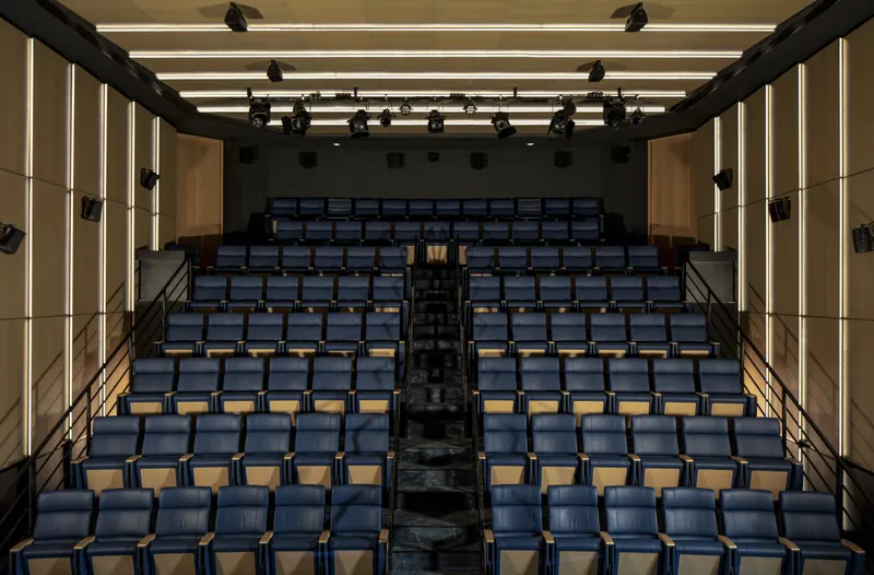 Rows of seating inside the auditorium